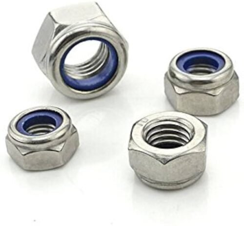 SS Nylon Insert Nuts, Nylock Nut M2 M2.5