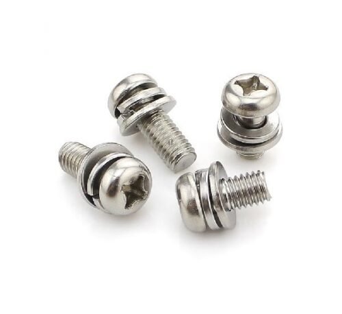 Pan Head SEMS Screws in stainless steel